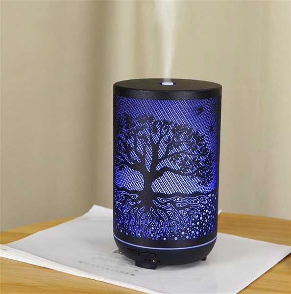Aroma diffuser BOT aroma diffuser SDM1 tree motif - black 300 ml .