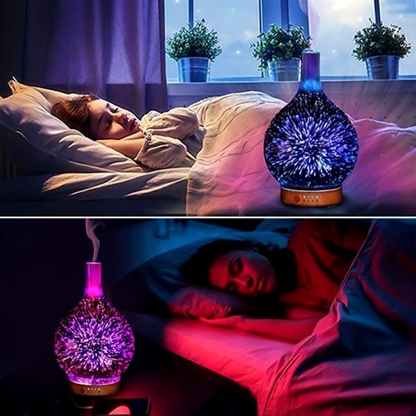 Air Humidifier HurtDex Magical Ultrasonic Humidifier with RGB backlight ...