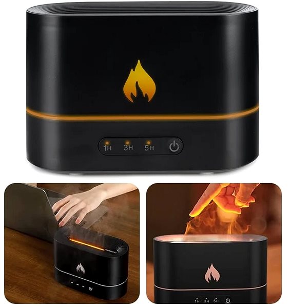 Air Humidifier Hurt Ultrasonic humidifier 4,5 W - flame imitation ...