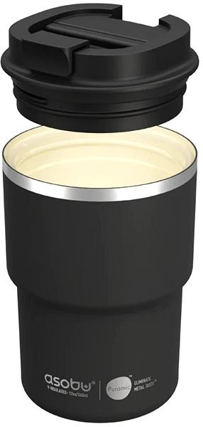 Thermal Mug Asobu Mini Pick-up Travel Thermo Cup Black 350 ml ...