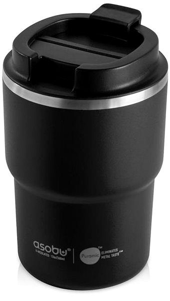 Thermal Mug Asobu Mini Pick-up Travel Thermo Cup Black 350 ml ...