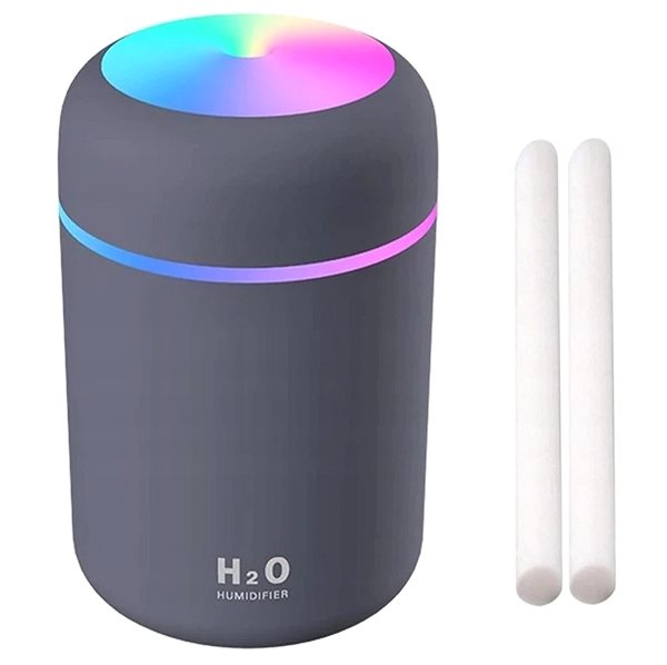 Air Humidifier APT Diffuser with LED light 300 ml, grey ...