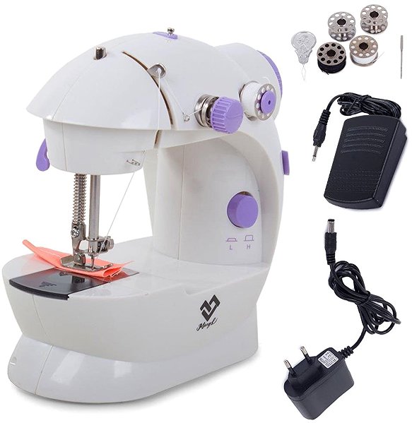 Verk 15339 Elegant sewing machine in white.