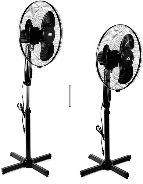 Fan Aga Domestic fan 43 cm black ...