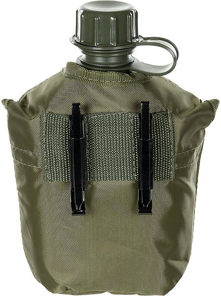 Max Fuchs AG MFH field bottle with green case, 1000ml.
