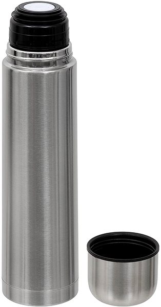 Thermos MFH Vacuum thermos with cup 1,0 l stainless steel .