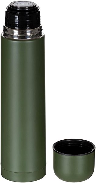 Thermos MFH Stainless steel vacuum thermos 1000 ml green .