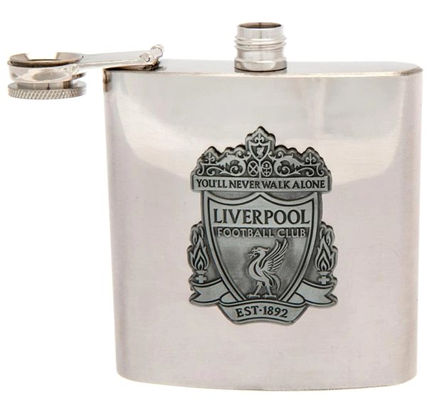 Liverpool FC logo - stainless steel flask .