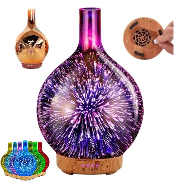 Aroma Diffuser  Pronett XJ5283 3D Aroma Diffuser 7 LEDs ...