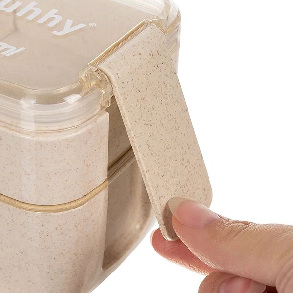 Lunch Box Ruhhy 24528 Thermo snack box with cutlery 750 ml, beige ...
