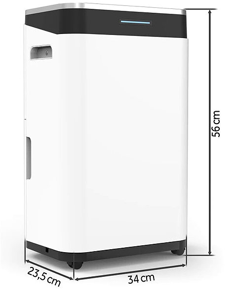Air Dehumidifier Berdsen BD-533 Compressor dehumidifier 25 l/24 h, Wi-Fi, white ...