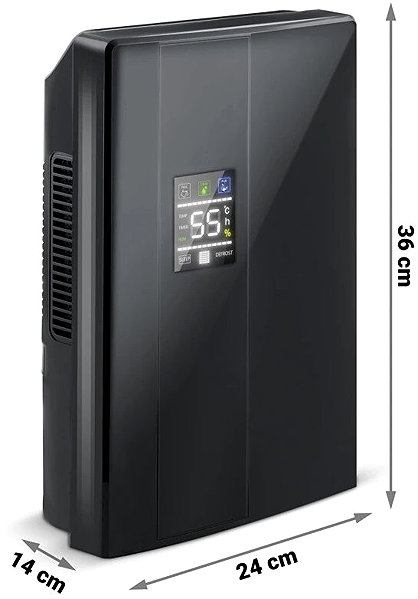 Air Dehumidifier Berdsen BR-20D Dehumidifier with cleaning function, black ...