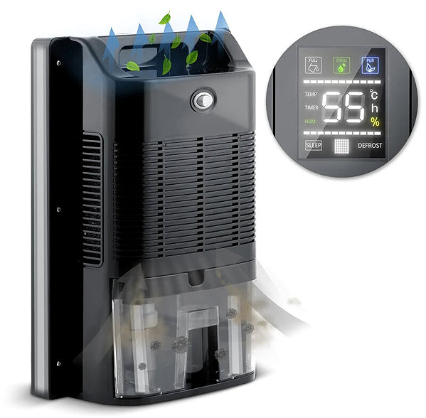 Air Dehumidifier Berdsen BR-20D Dehumidifier with cleaning function, black ...