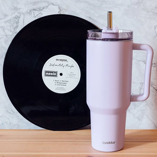 Thermal Mug Quokka Stream with Straw 1200ml, Purple ...