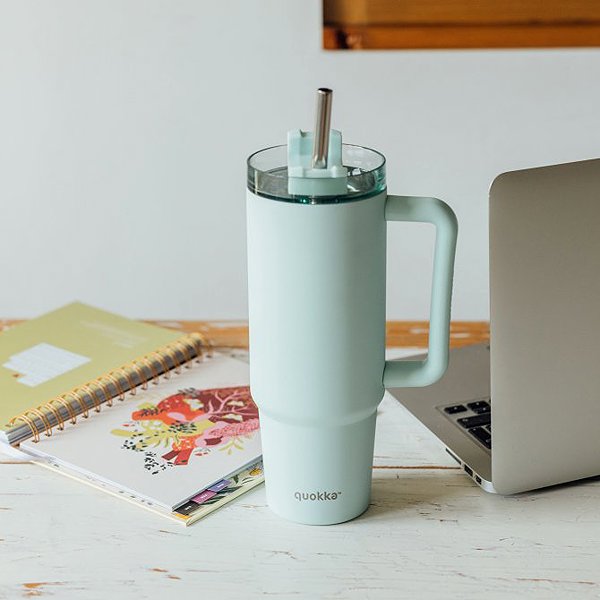 Thermal Mug Quokka Stream with Straw 950ml, Turquoise ...