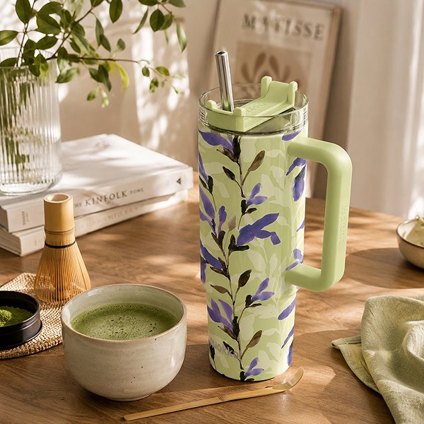 Thermal Mug Quokka Stream with Straw 950ml, Matcha ...