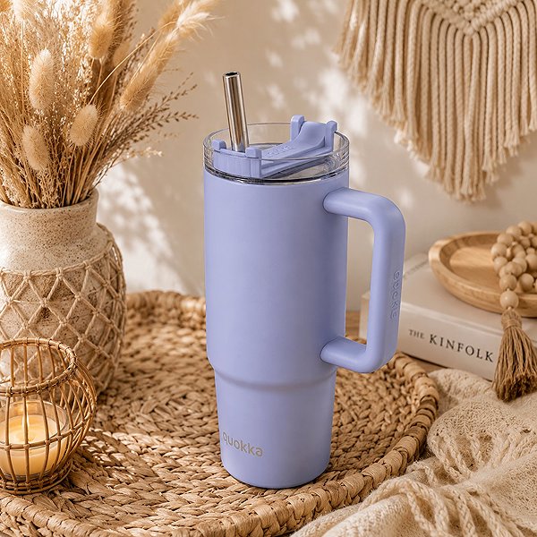Thermal Mug Quokka Stream with Straw 950ml, Lavender ...