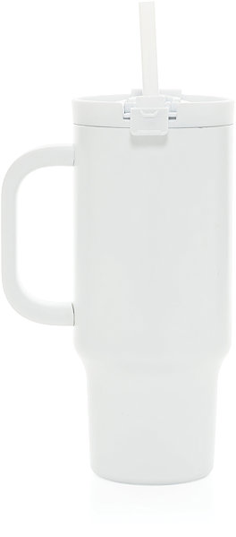 Thermal Mug XD Design Stainless Steel Thermal Mug with Straw 480ml, White ...
