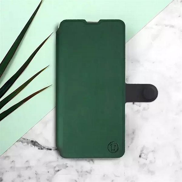 Pouzdro na mobil Mobiwear Soft Touch flip pro Huawei Nova 11i Zelené & Černé ...