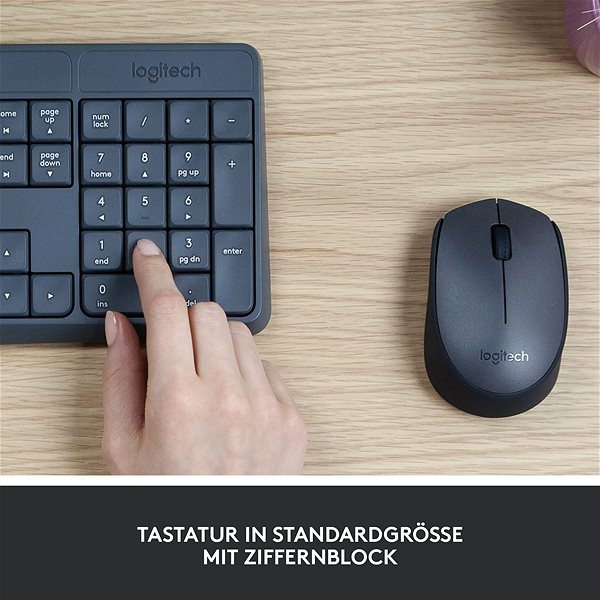 Keyboard and Mouse Set Logitech Wireless Combo MK235 - DE ...