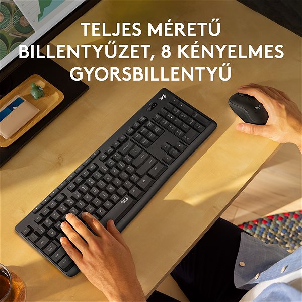 Logitech Wireless Combo MK295 keyboard and mouse set, graphite - HU.