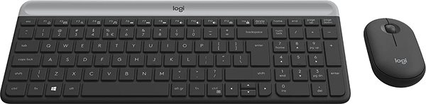 Tastatur/Maus-Set Logitech Slim Wireless Combo MK470 Graphite - US INTL ...