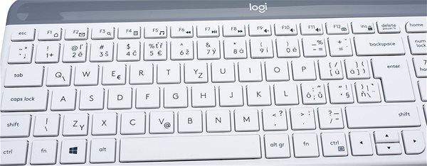 Set klávesnice a myši Logitech Slim Wireless Combo MK470, biela – CZ + SK ...