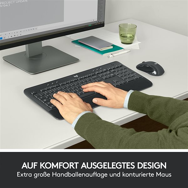 Logitech Wireless Combo MK545 - DE keyboard and mouse set.