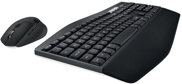 Set klávesnice a myši Logitech MK850 – CZ + SK Bočný pohľad
