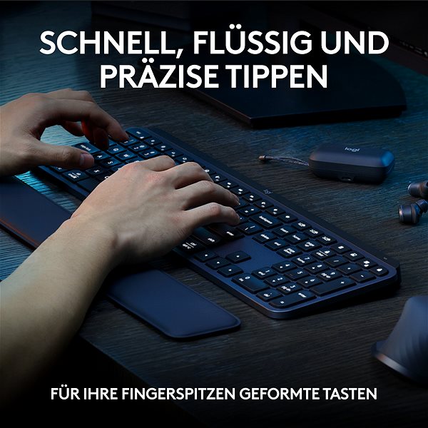 Logitech MX Keys S Combo - DE keyboard and mouse set.