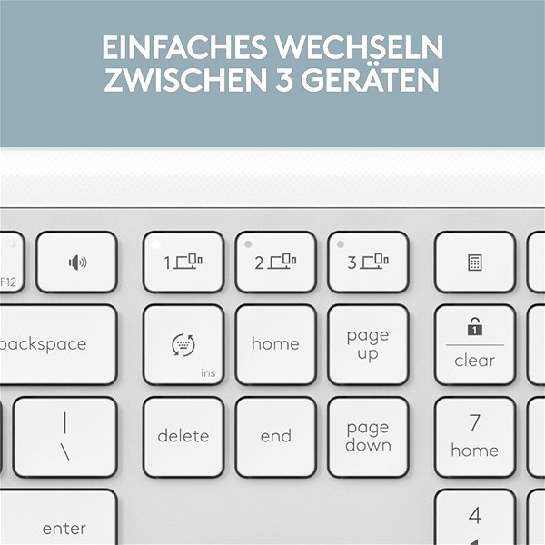 Tastatur Logitech K950 White - US INTL ...