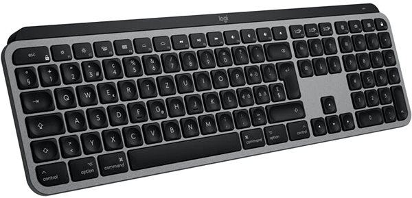 Tastatur Logitech MX Keys für Mac - DE Seitlicher Anblick