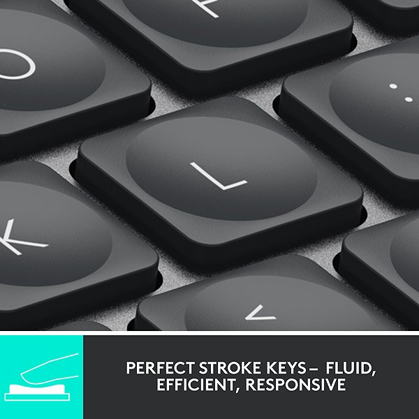 Keyboard Logitech MX Keys Mini Minimalist Wireless Illuminated Keyboard, Graphite - US INTL Features/technology