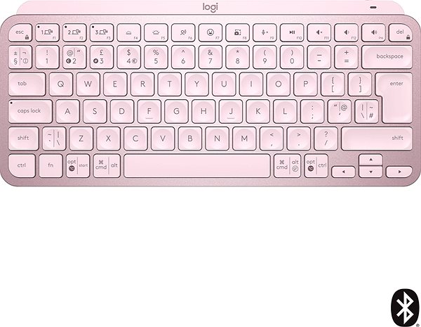 Keyboard Logitech MX Keys Mini Minimalist Wireless Illuminated Keyboard, Rose - US INTL ...