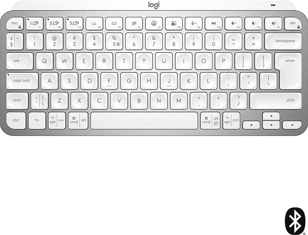 Keyboard Logitech MX Keys Mini For Mac Minimalist Wireless Illuminated Keyboard, Pale Grey - US INTL ...