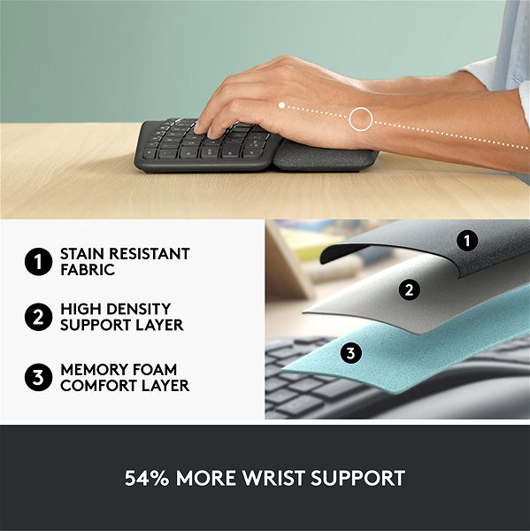 Keyboard Logitech Ergo K860 Wireless Split Keyboard - US INTL ...