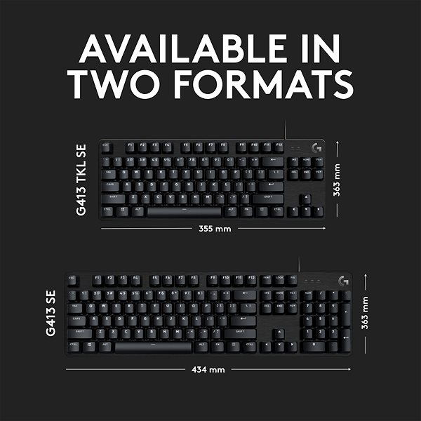 Gaming Keyboard Logitech G413 TKL SE Mechanical Gaming Keyboard Black - US INTL Features/technology
