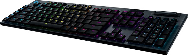 Herná klávesnica Logitech G915 LIGHTSPEED US GL Clicky Bočný pohľad