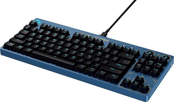 Gaming-Tastatur Logitech G PRO Mechanical Keyboard League of Legends Edition - US INTL Seitlicher Anblick