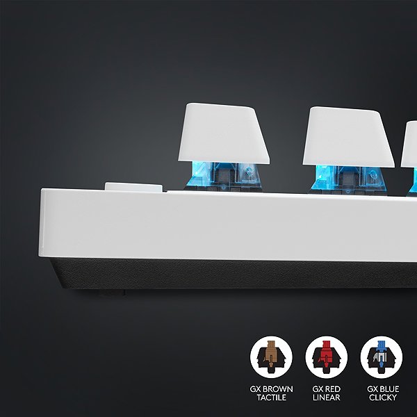 Gaming Keyboard Logitech G PRO X TKL LIGHTSPEED Tactile, white - US INTL ...