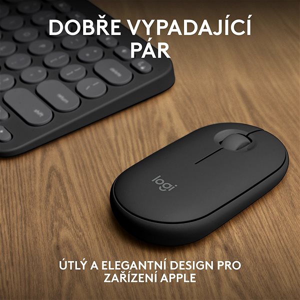 Keyboard and Mouse Set Logitech Pebble 2 Combo MK380s for MAC, Graphite - US INTL ...