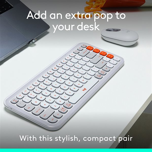 Keyboard and Mouse Set Logitech Pop Icon Combo, Off-white - US INTL ...