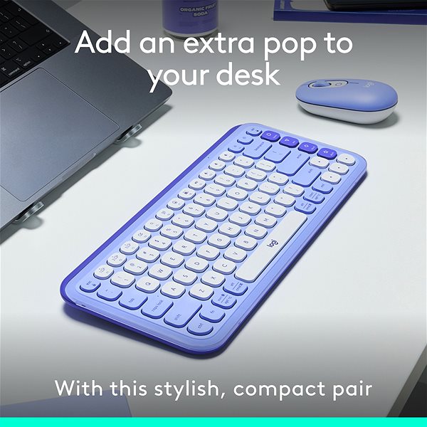 Keyboard and Mouse Set Logitech Pop Icon Combo, Lilac - US INTL ...