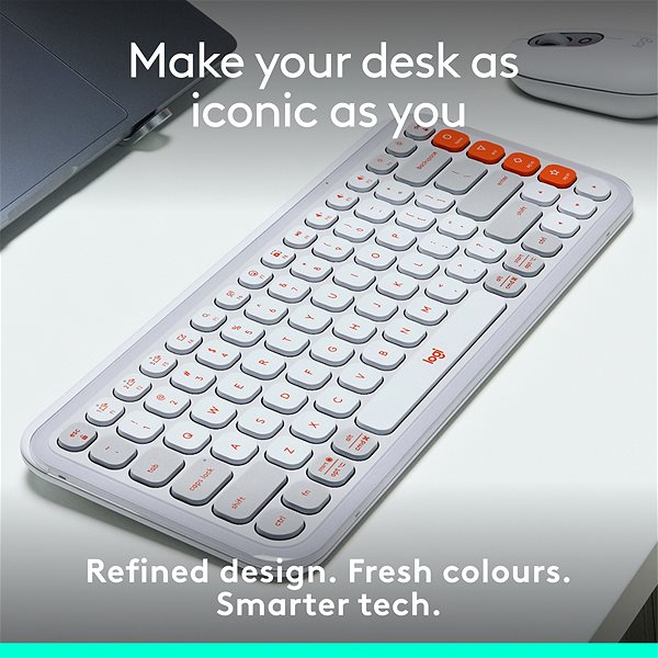 Keyboard Logitech Pop Icon Keyboard, Off-white - US INTL ...