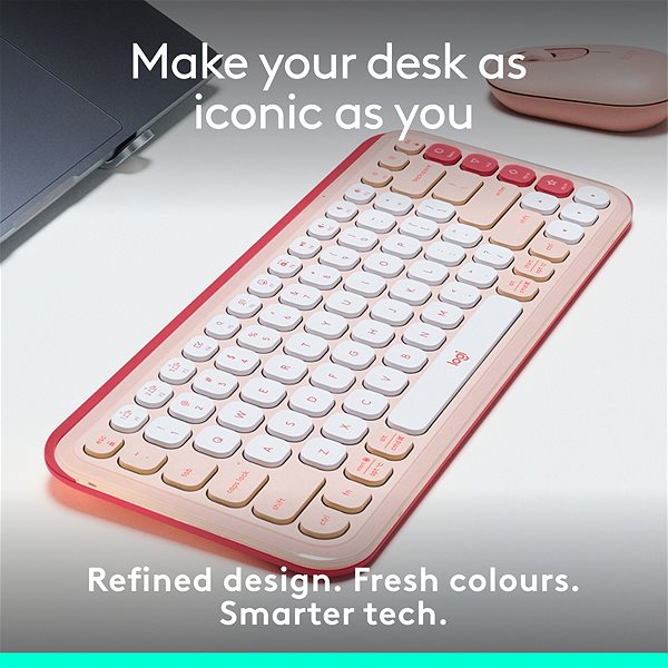 Keyboard Logitech Pop Icon Keyboard, Rose - US INTL ...