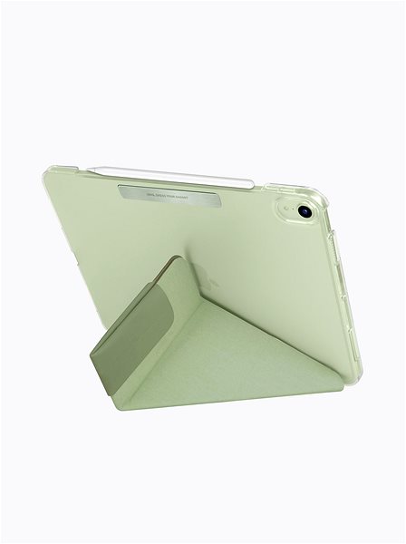 Tablet tok Uniq Camden iPad Air 10.9“ (2020) antimikrobiális zöld tok Lifestyle