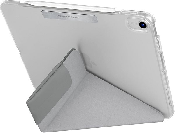 Tablet-Hülle Uniq Camden antimikrobiell für iPad Air 10,9“ (2020), grau Lifestyle