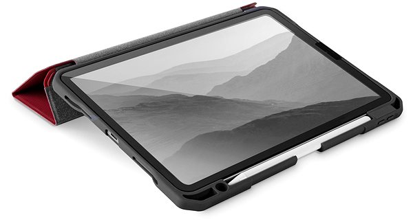 Tablet-Hülle UNIQ Trexa Antimikrobielles Cover für iPad Pro 11 (2021) - rot Lifestyle