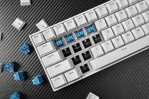 Keyboard MCHOSE Ace 60 Pro Hall Effect TTC Uranus Magnetic Switch - Standard - White ...