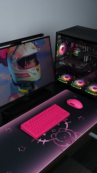 Keyboard MCHOSE Jet 75 Hall Effect Kailh Magnetic God Switch - Rose Red ...